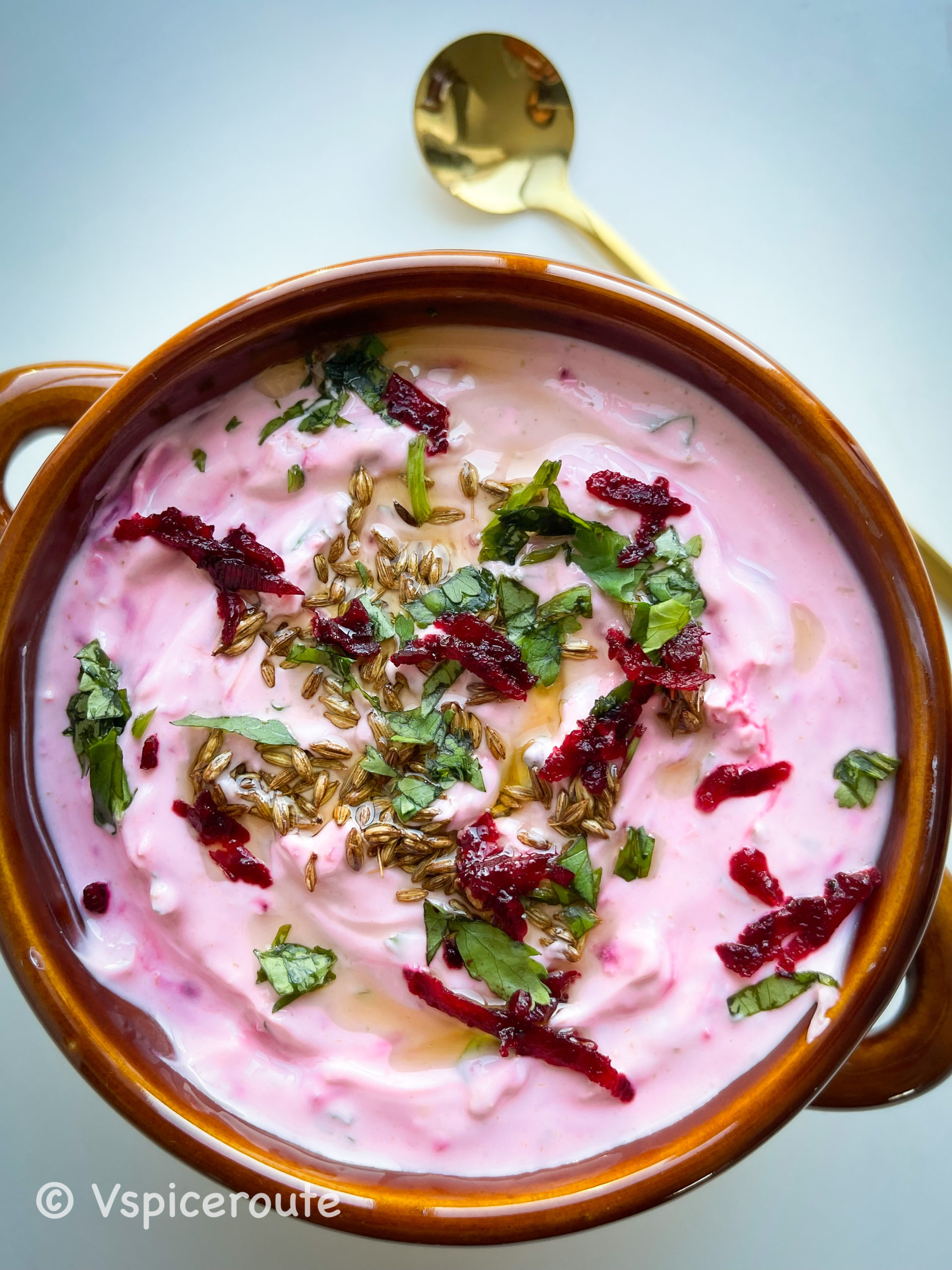 5 minute Beet Jeera Raita