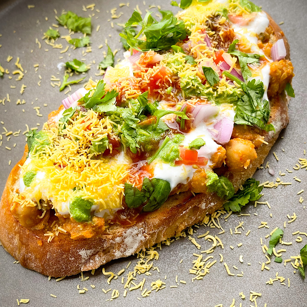 Chole Chaat Toast vspiceroute