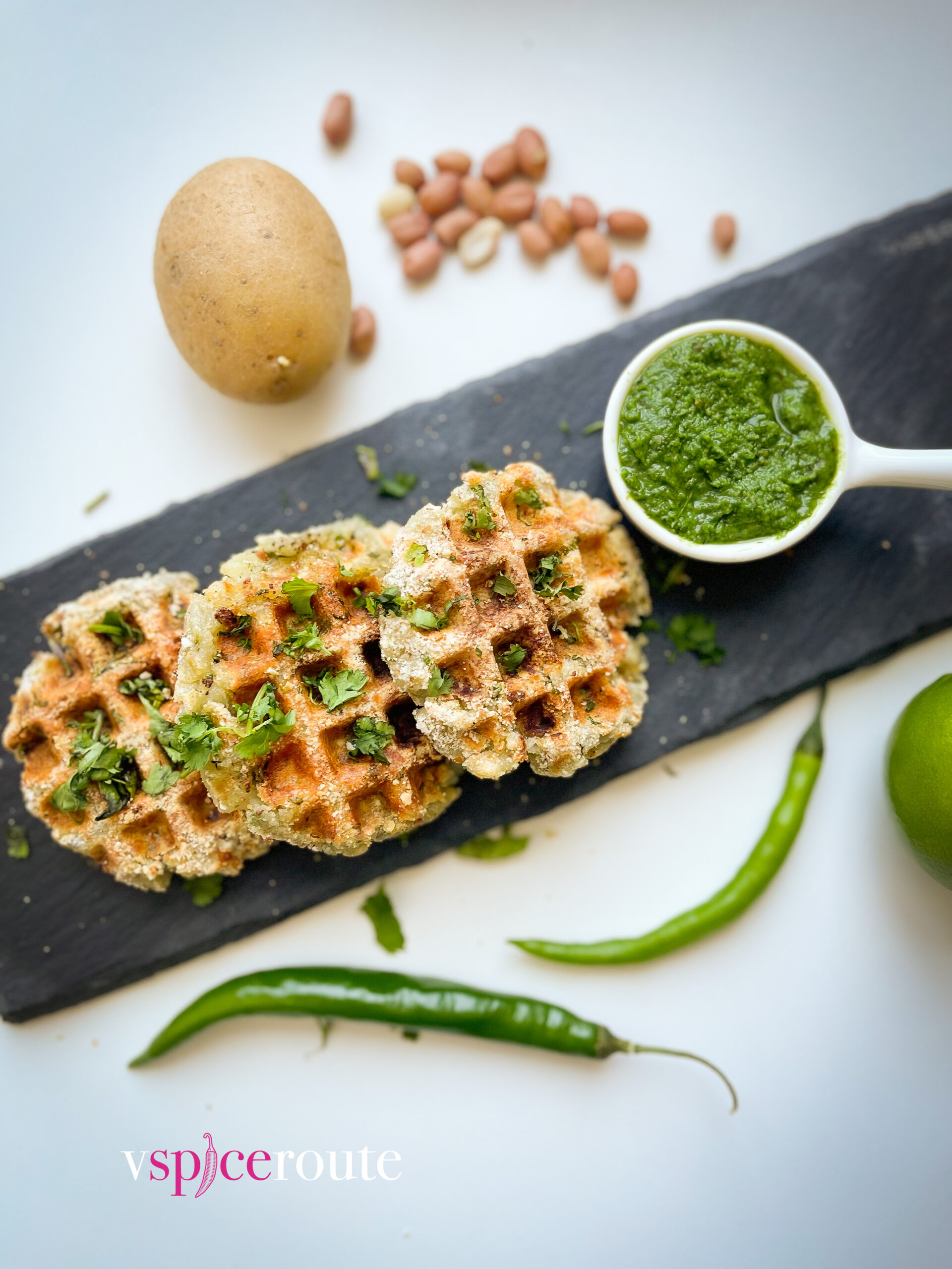 Farali Pattice Waffles