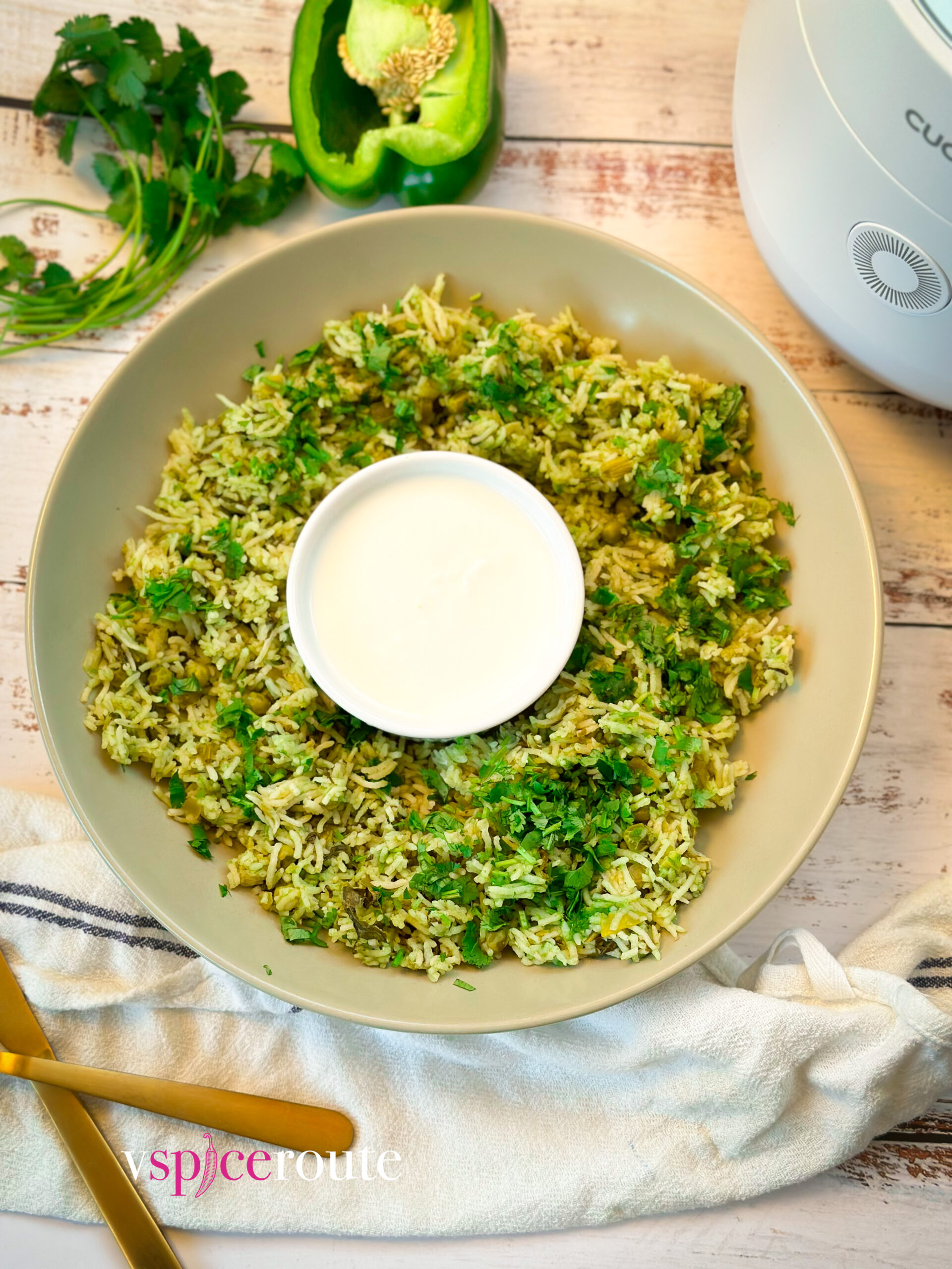 Winter Green Pulao