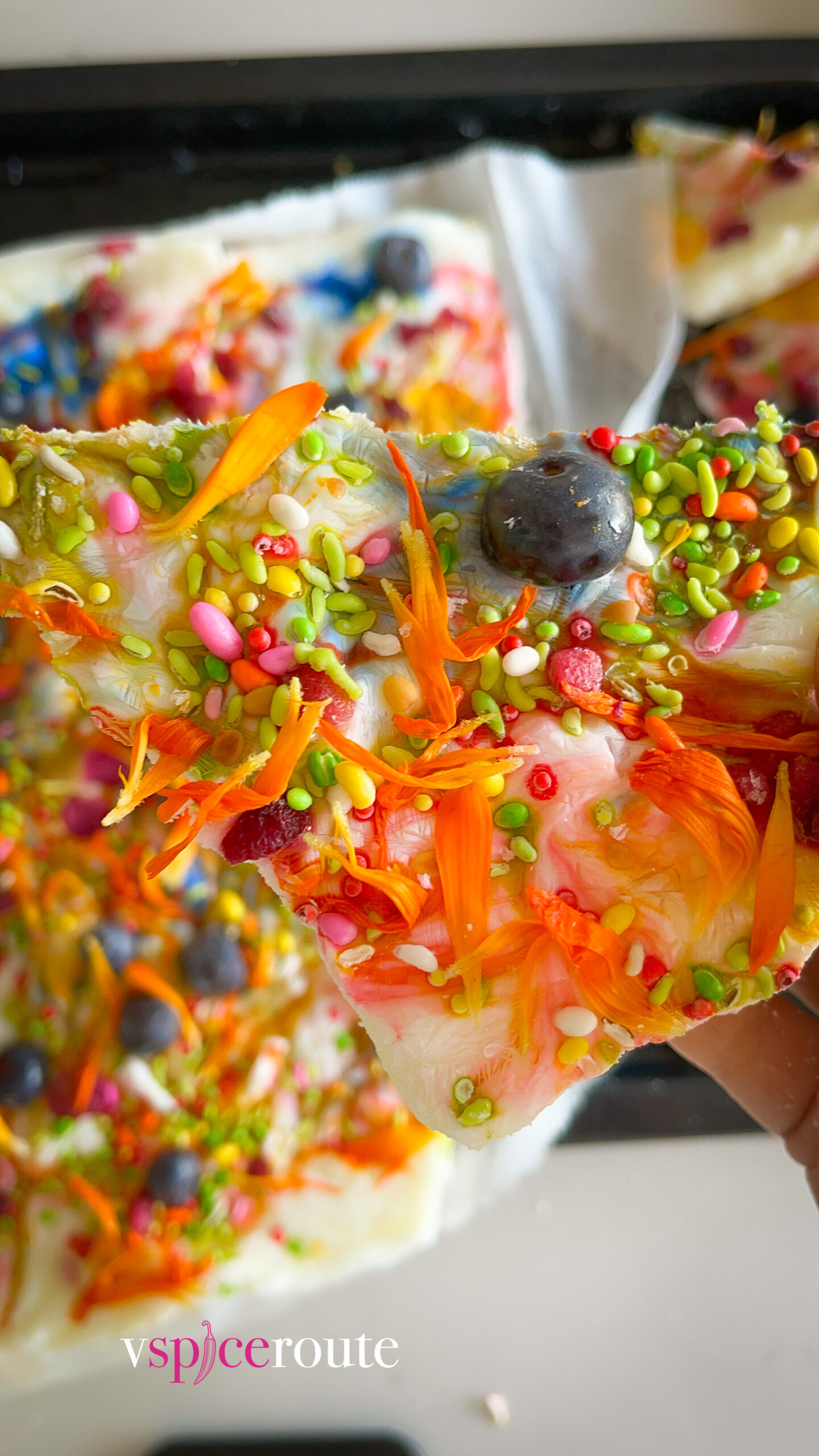 Holi Yogurt Bark | Festive Yogurt Barks