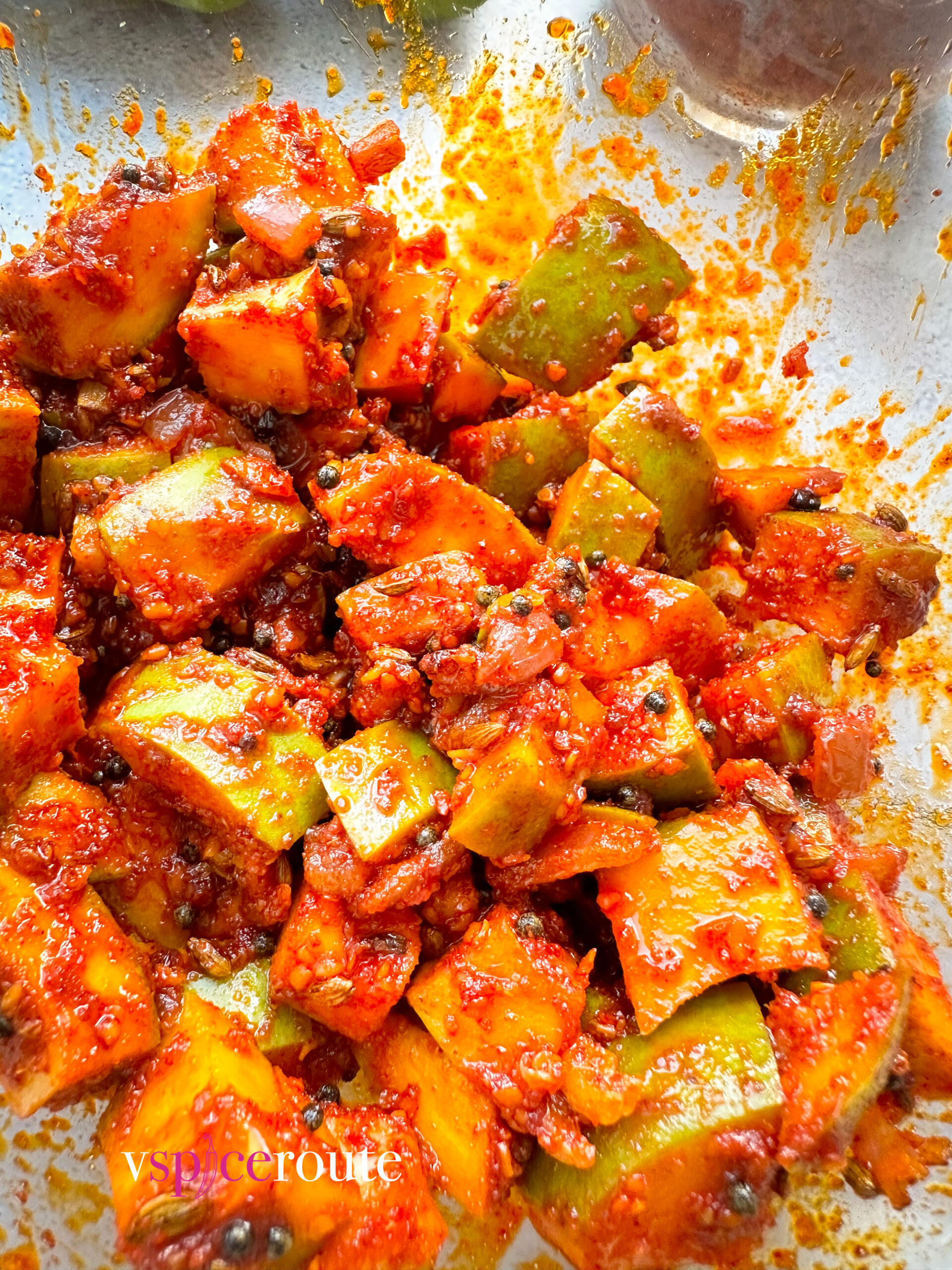 Instant Khattu Athanu Raw Mango Pickle vspiceroute