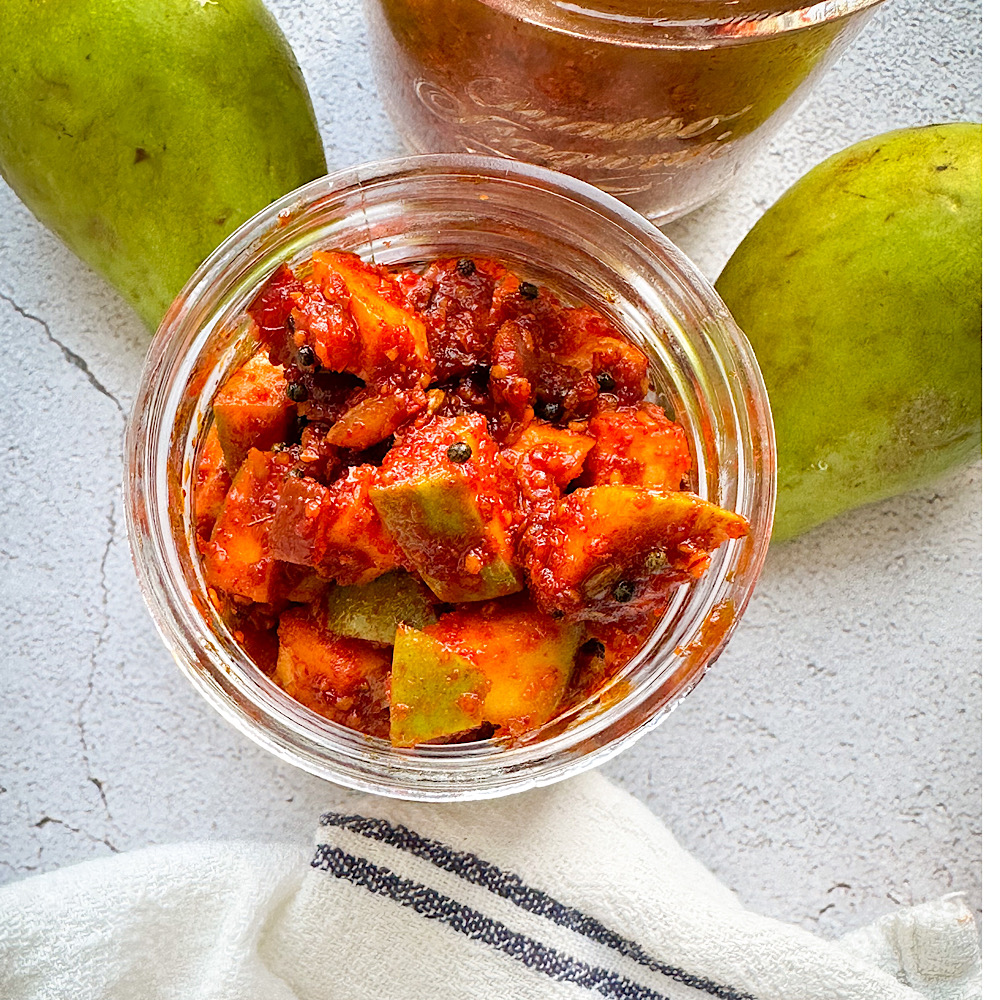 Instant Khattu Athanu Raw Mango Pickle Vspiceroute