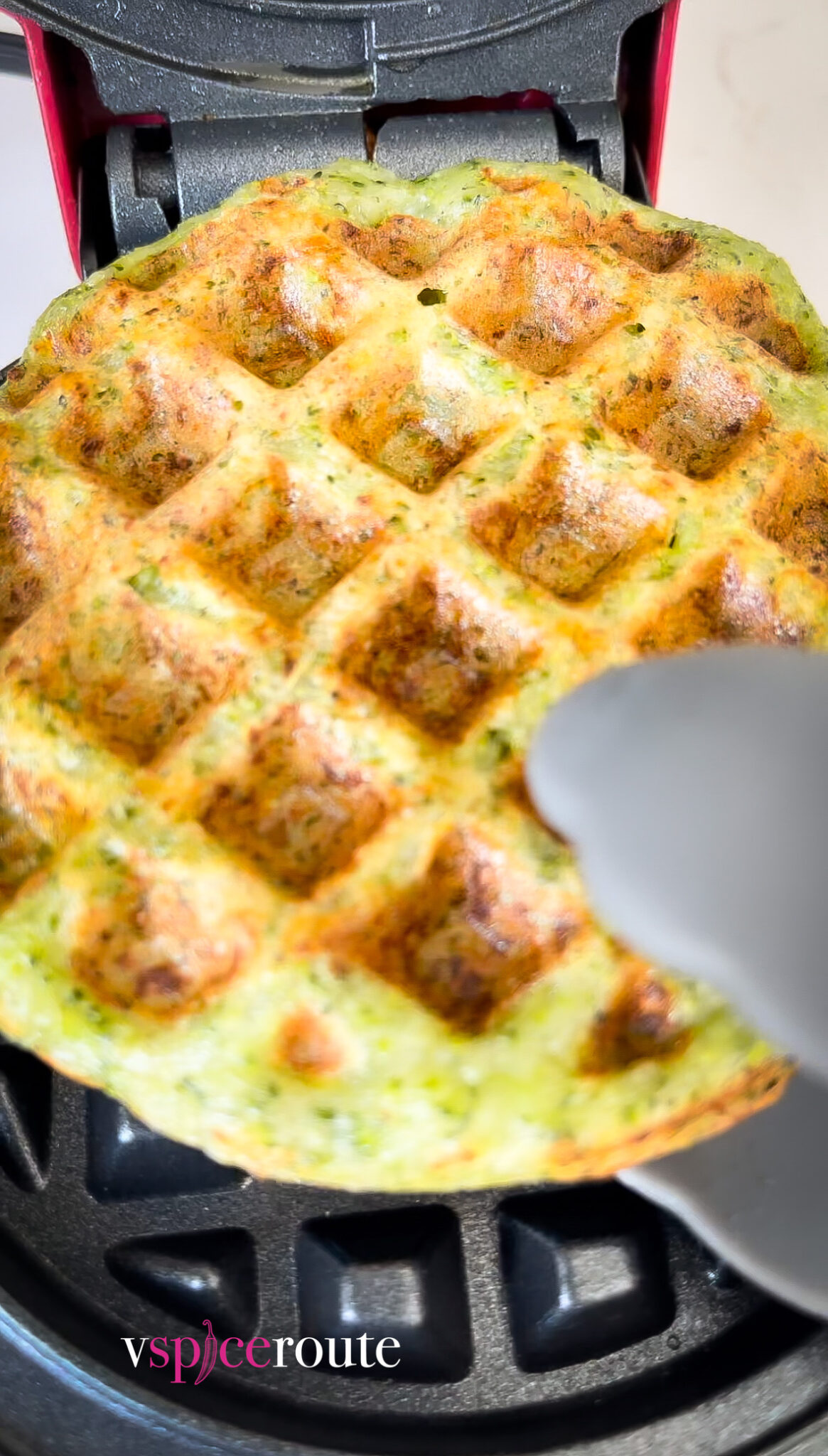 Broccoli & Cheese Waffles Green Waffles vspiceroute