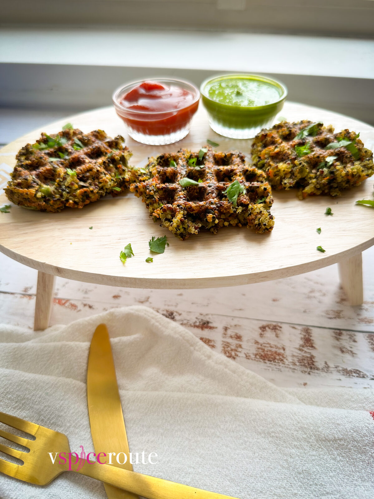 Vegetable Quinoa Waffles Quinoa Patty vspiceroute