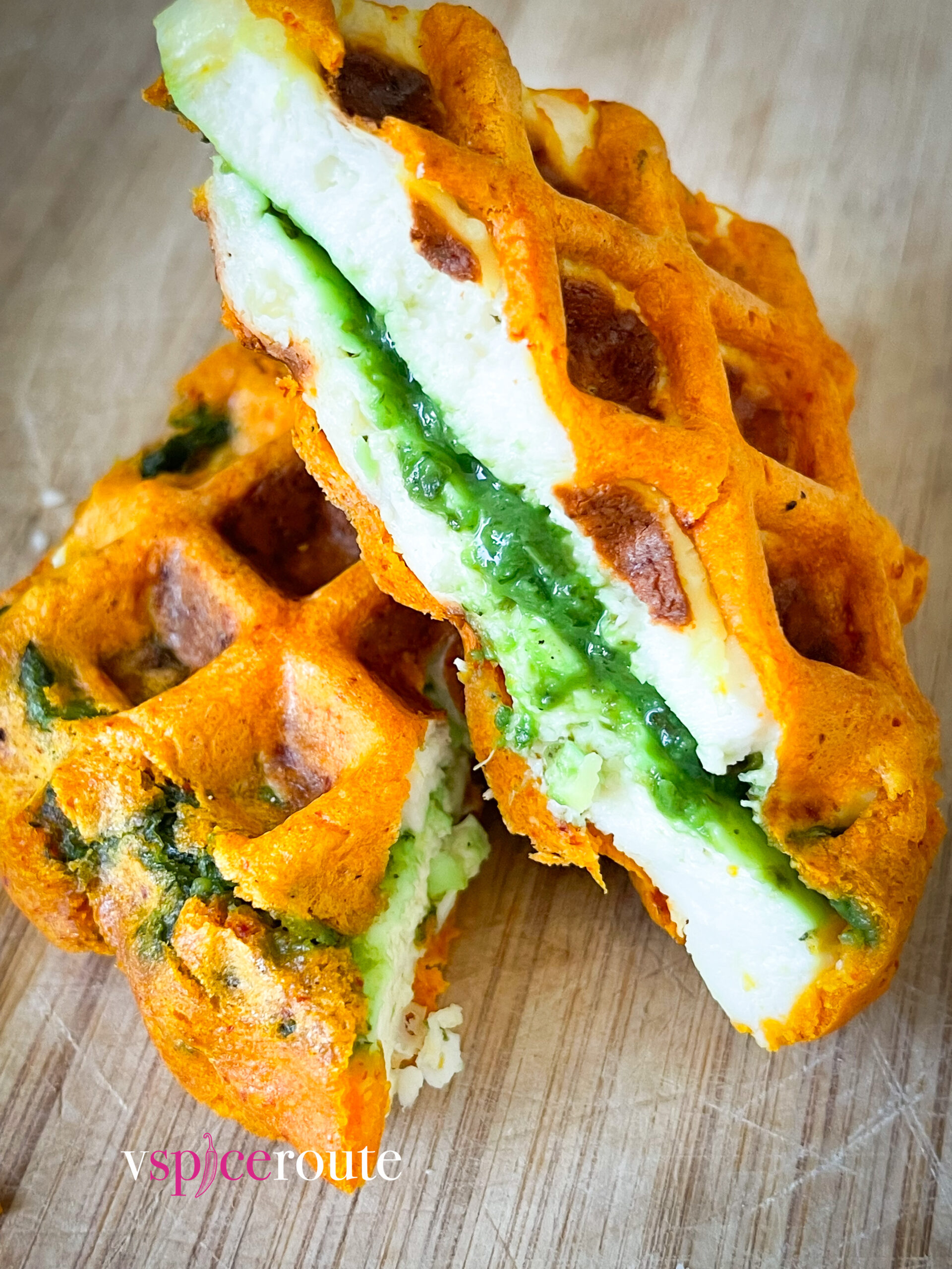 Paneer Pakoda Waffles Paneer Pakoras Vspiceroute