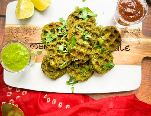 Hara Bhara Kebab Waffles | Veggie Kabab