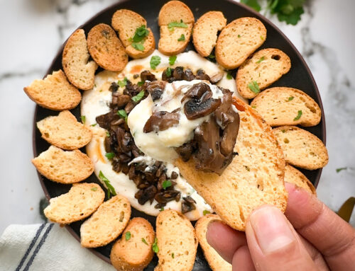 Whipped Feta Dip with Roasted Mushrooms